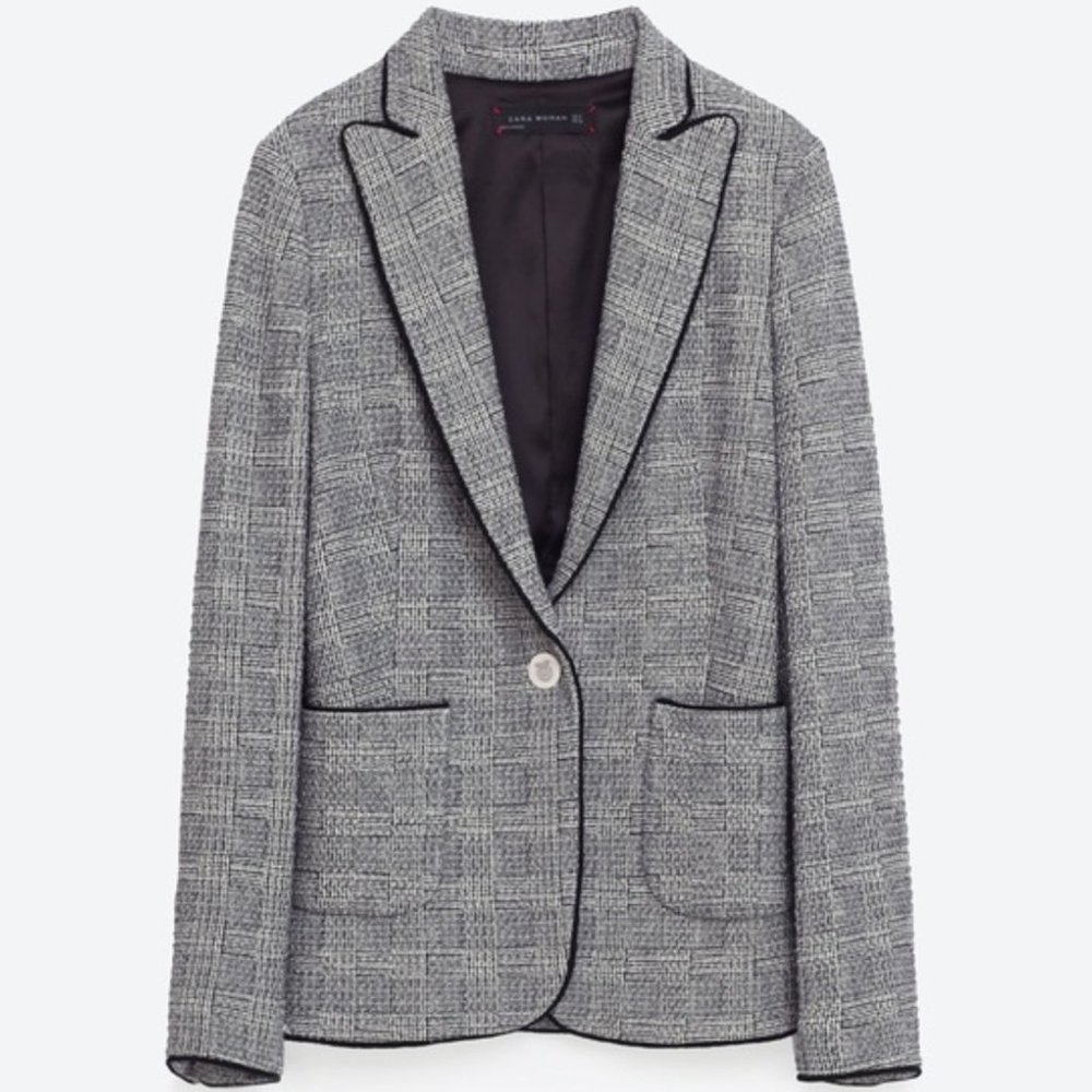 ZARA Check Blazer